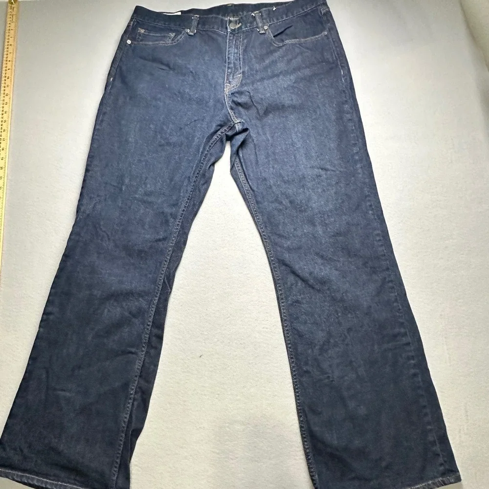 Banana Republic Jeans Mens 38x34 Dark Wash Blue Bootcut Stretch Denim Pants